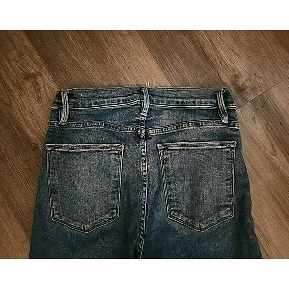 FRAME Jeans Womens 26 Blue Le High Straight Medium Wash Stretch Denim 26×27 - Picture 6 of 9